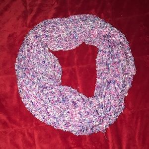 Multicolored infinity scarf